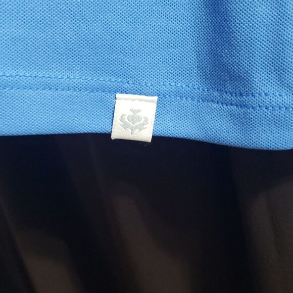 Lady Hagen. NWT. Blue, 4 Button Shirt; Short Sleeve; Point Collar. SZ XL - Picture 6 of 15